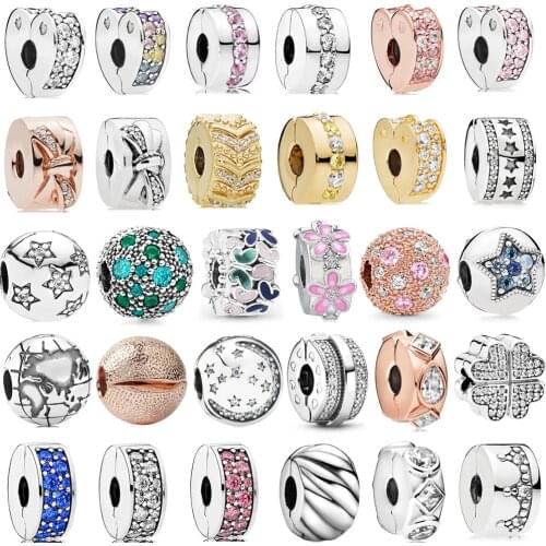 New Fashion Shining Star Ball Heart DIY Beads Fit Original Pandora Charm Bracelet Women Europe Jewelry Making Gift