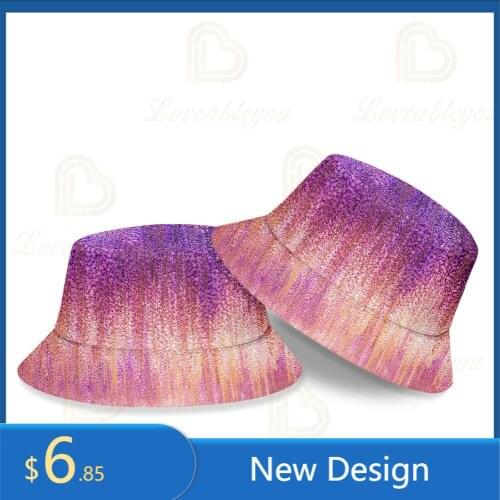 2021 Fashion Summer Womens Bucket Hat for Women Flower Cotton Beach Sun Hats Reversible Floral Cap Fisherman Hat