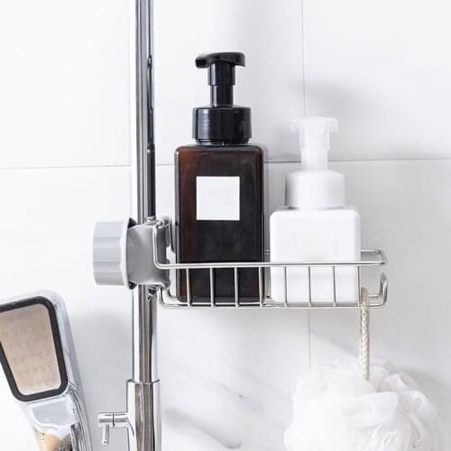 Stainless Steel Sink Faucet Hanging Storage Rack Storage Holder Sponge Bathroom Kitchen Shelf Drain Dry Towel Organizer