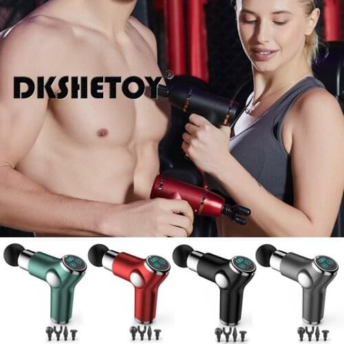 Portable Fascia Gun Muscle Impact Relaxation Massage LCD Display Quitet Rechargeable Handheld Relaxation Massager For Men Women