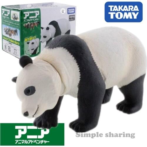Takara Tomy Tomica Ania Animal Adventure Giant Panda As 03 Diecast Resin Baby Toys Hot Pop Kids Dolls Funny Magic Bauble