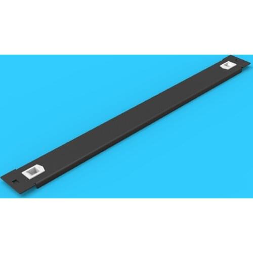 High quality 2pcs/lot Black 1U ventilation and heat dissipation rack blind flange