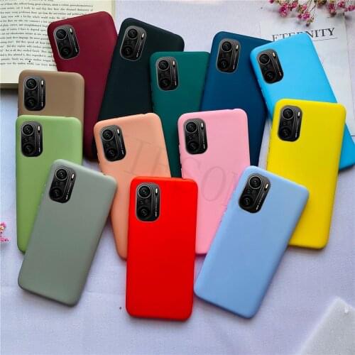 Colorful Candy Case for Xiaomi Pocophone POCO F3 M3 X3 Pro X3 Nfc M3 Pro Matte Soft TPU Silicone Phone Case Cover