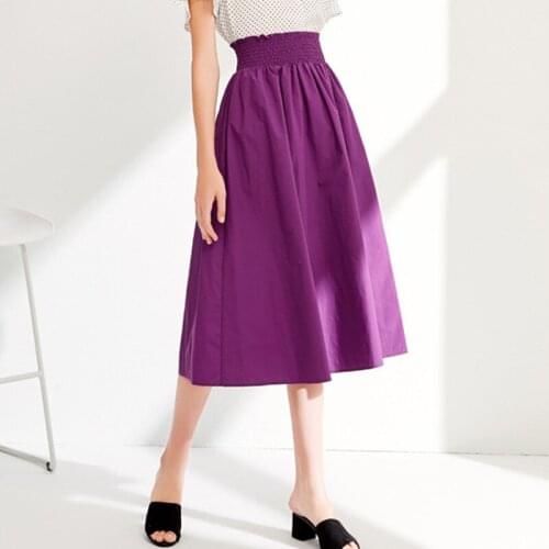 2020 Hot plus size Autunm maxi long skirts,candy color big size M-6XL 7XL cotton linen Spring party skirts blue black purple red