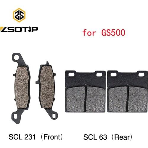 ZSDTRP Motorcycle Parts Brake Pads for Suzuki GS500 1996-2008 Rear Brake Pads Rront Brake Pads