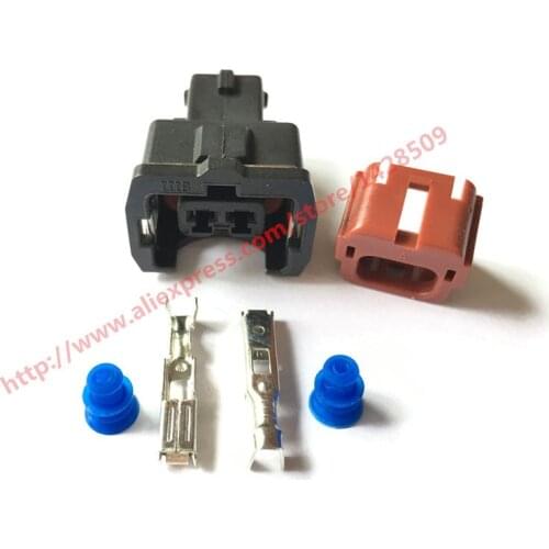 20 Sets AMP 2 Pin PA66 Female Waterproof Wire Harness Auto Connector PB185-02326