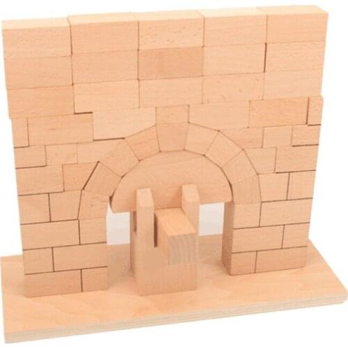 2021 New 1Set Kid’s Brain Developing Toy Roman Arch Bridge Stacking Block Educational Toy
