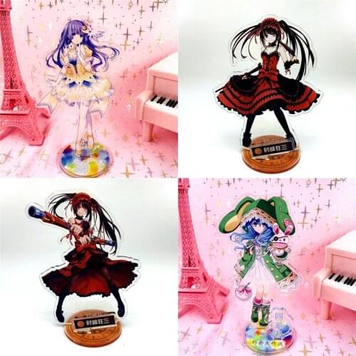 1pcs Anime DATE A LIVE Tokisaki Kurumi Printed Acrylic Stand Figure Cartoon Cosplay Prop Home Desk Decor for Women Men Gift