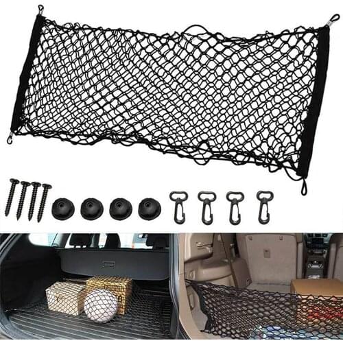 110*60cm Car Trunk Rear Storage Cargo Mesh Universal Car-styling Boot String Mesh Luggage Net Holder Auto Interior Accessories