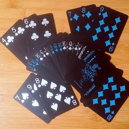 2018 New Waterproof Wearable PVC Playing Cards Plastic Advertising Poker