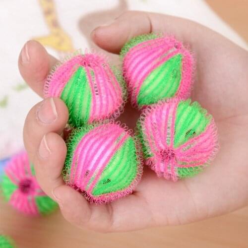 6pcs/pack Magic Hair Removal Laundry Ball Clothes Personal Care Hair Ball Washing Machine Ball Cleaning Ball