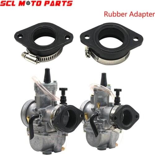 ALconstar-Motorcycle Carburetor Adapter Inlet Intake Pipe Rubber Mat Fit on PWK 28/30mm 32/34mm Carburetor UTV ATV Pit Dirt Bike
