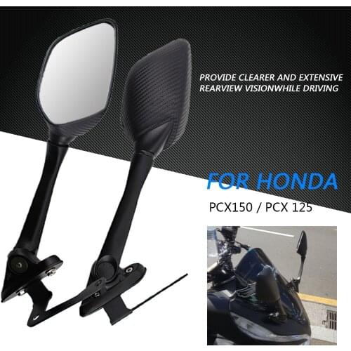 Aluminum Motorcycle Handlebar Rear View Side Mirror Rearview Mirrors Modification Accessories For PCX150 PCX125 pcx 150