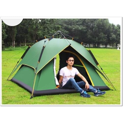 SHAMO 3-4 Person Use CS098 Automatic Tent Professional Outdoor Camping Tent Shading From Ligh Double Layer Thickening Beach Tent