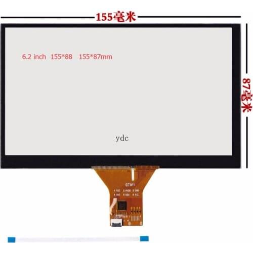 Car DVD navigation 6.2 -inch capacitive touch screen/GT911 6 pin / 155 * 88/6 line touch screen ribbon cable