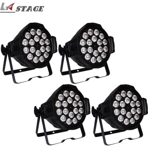 Free shipping High Quality 18*18W RGBWA UV 6in1 Led Par Light Indoor Led Par Can For Disco Stage Club Party KTV Show