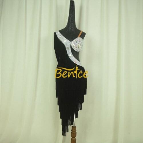 Free Shipping Latin Dance Skirt For Women Professional Sumba Dancing Skirt Adult Rumba QiaQia Latin Dress Latin Performances Dre