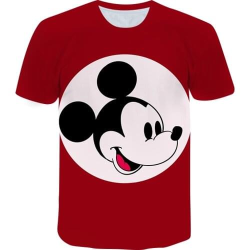 Disney Cartoon Mickey Men Women T Shirt Kids 3D T Shirt New Boy Girl Kids Fashion Streetwear Children Hip Hop Cool Tops Tee