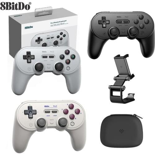 8Bitdo Pro2 Bluetooth Controller Gamepad Joystick for Nintendo Switch / PC / macOS /Android / Steam & Raspberry Pi Game Control