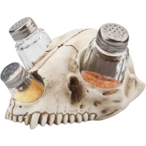 Cat Bone Base Seasoning Bottle Set, Cat Bone Seasoning Rack, Glass Seasoning Can, Personalized Kitchen Utensils