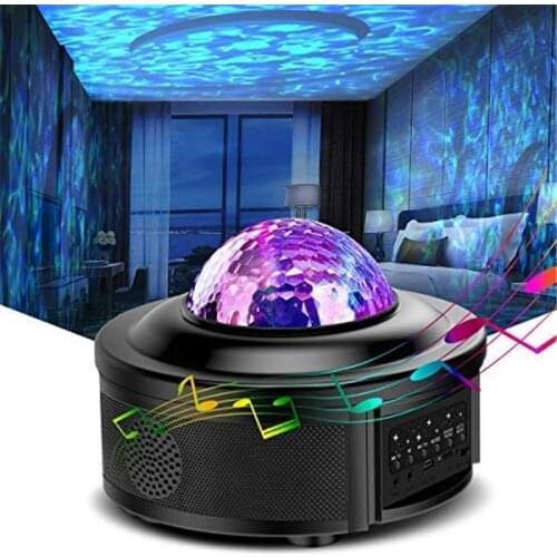Colorful Starry Projector Light Sky Galaxy Bluetooth Voice Control Music Player LED Galaxy Night Light Romantic Projection Lamp