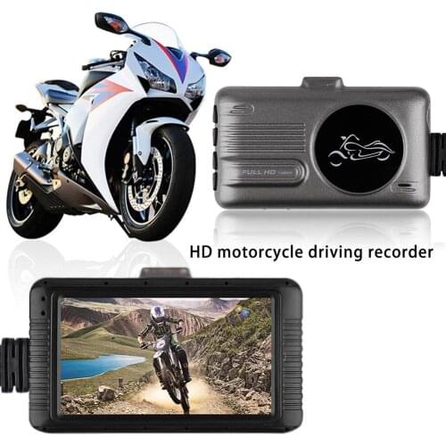 LAMJAD SE100 Full HD 1080P Motorcycle DVR Camera 3.0" Front Rear View Dual Lens Video Recorder Motorbike Night Vision Dashcam
