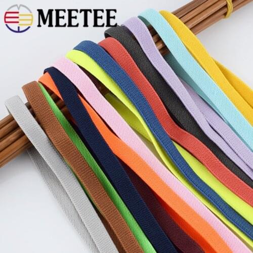 9/20Meters Nylon Sewing Elastic Band Soft Skin Rubber Bands Underwear Pants Decorative Elastic Webbing Ribbon Bias Binding Tapes