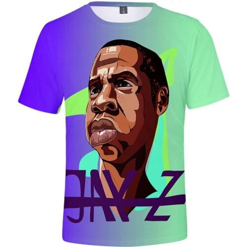 Hot Rapper Jay Z T-Shirts Fashion 3D Print Streetwear Men Women Hip Hop O-Neck Short Sleeve T Shirt Oversized Tees Tops Clothing