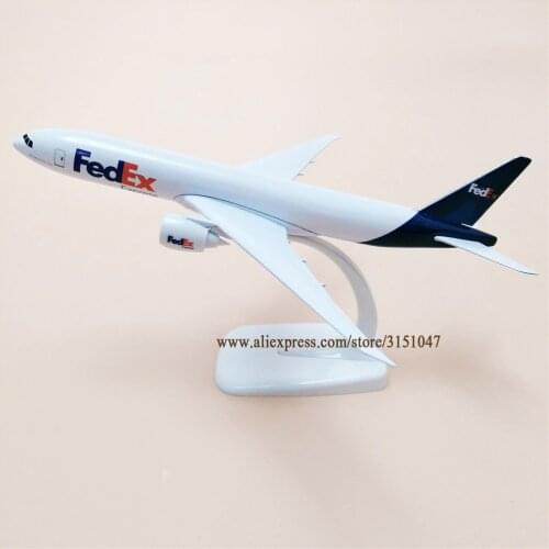 Alloy Metal Air Fedex Express Airlines Boeing 777 B777 Airways Airplane Model Plane Model Stand Aircraft Gifts 20cm