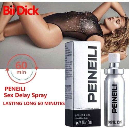 Peineili Sex Delay Spray for Men Male External Use Anti Premature Ejaculation Prolong 60 Minutes Penis Enlargment Pills Adult