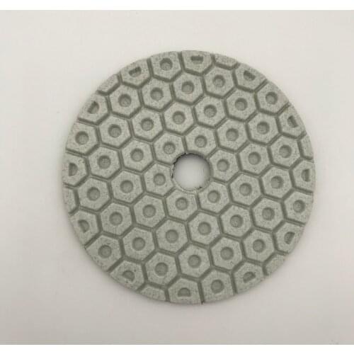 3 Step Polishing Pad 4 inch (100 mm) Diamond Polishing Pads for Marble Quartz Stone Circle Polishing Wheel Dry or Wet 10 Pcs/lot