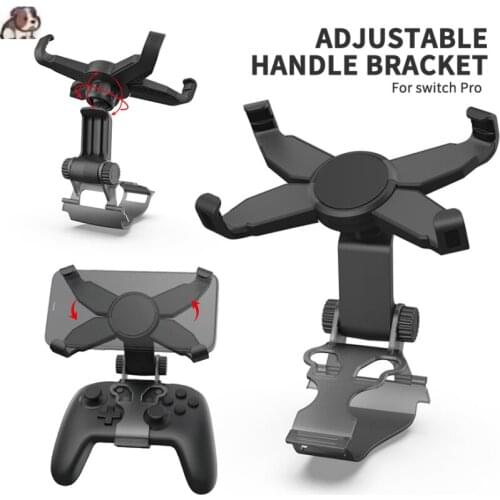 Adjustable Handle Holder For Switch Pro Wireless Gamepad Controller Bluetooth-compatible Joystick For Mobile Phone Tablet Holder