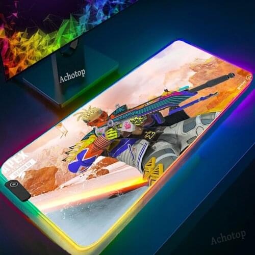 RGB Gaming Mouse Mat Apex legends Mouse pad Gamer Decoracion Large 900x400mm Rubber Desk Mat Keyboard For CS GO Laptop Mat Mosue