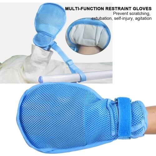 Detachable Restraint Glove Paralyzed Patient Elderly Anti Scratch Injury Constraint Glove Fixing Strap Hand Infection Protector
