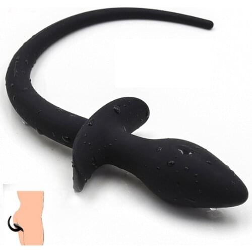 Silicone Dog Tail Anal Plug Toys For Adult Slave Women Men Gay Sex Games Puppy Play BDSM Cosplay Butt Plug Sexy Erotic Toy Tail