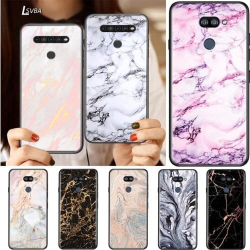 Simple Marble Texture For LG K92 K62 K52 K42 K31 K22 K71 K61 K51S K41S K30 K20 G8 G8S G8X ThinQ Silicone Phone Case