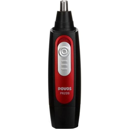 Nose ear Hair Trimmer for men women Washable Safy hair removal beard Stainless steel shaver POVOS PR209 Battery Power