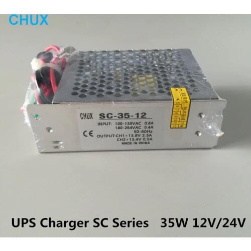 CHUX 35W 12V 24V SMPS Universal Voltage SC-35W 12V 24V UPS Charger Function Switching Power Supply