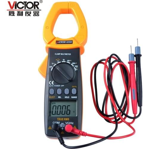 Victor VC6056E Digital Clamp Multimeter Jaw open 55mm portable design, can be one-handed operation