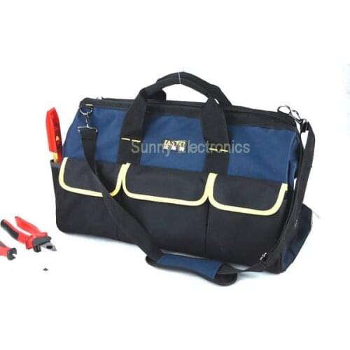 High Quality 20" oxford cotton 19 Pocket Multifunction Tool Bag Large Capacity Professional Repair Tools Bag Messenger Bag