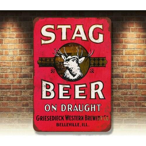 Animal Vintage Retro Metal Tin Signs Wall Plaques Bar Club Pub Plates Home Decor