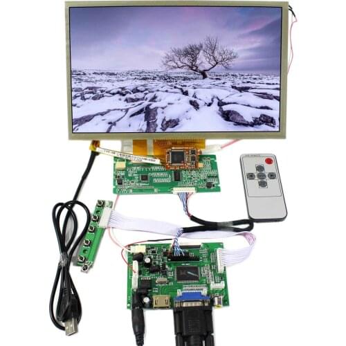 10.2" LCD Controller HD MI Board Touch Screen AT102TN03 800x480 Capacitive Touch