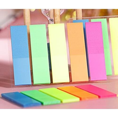 100 Sheets Colorfull Memo Pad Lovely Sticky Paper Post Note School Office Supplies Bookmark Sticker For Computer Note Pad