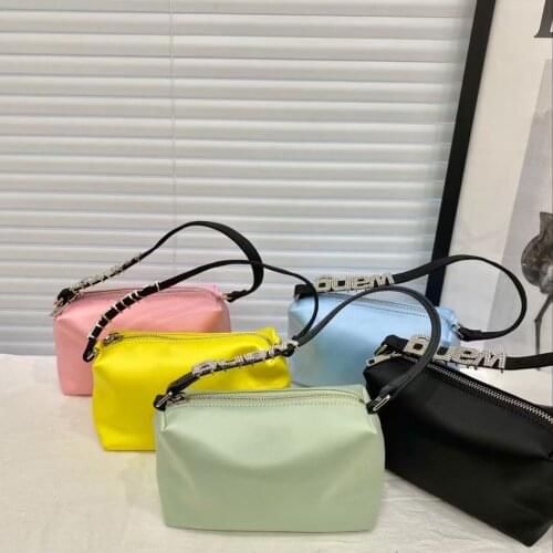 108256 Women Water Drill Satin Silk Handbag Purse Designer Shiny Rhinestone Clutch Purse Diamonds Evening Handbags A2