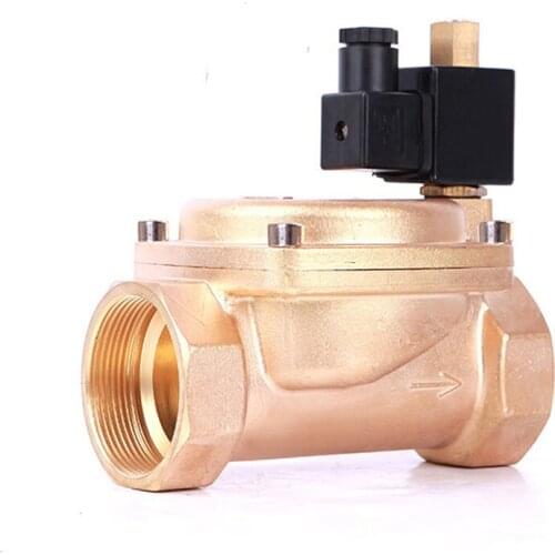 2" Normally Open Brass High Pressure 0955 Solenoid Valve 110V 24V 12V 24v