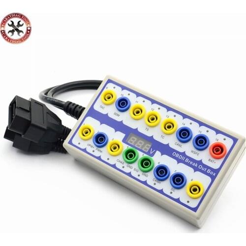 2021 Newest obd2 protocol detector 2 in 1 OBD II Breakout box protocol detector for key programming and chip tuning