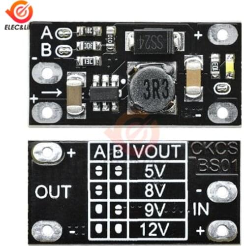 5Pcs 1.5A DC-DC Boost Step Up Converter Module 5V 8V 9V 12V LED Indicator Voltage Regulator 3.7V Lithium Battery Boost Board