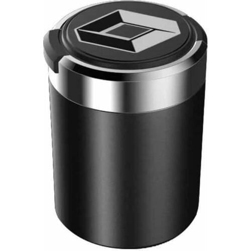 Car Ashtray With Logo With Led Lights Creative Personality Car Supplies for Renault Clio Megane Koleos Talisman Captur Espace