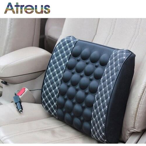 12V car seat massage lumbar support cushion for Mercedes W203 BMW G30 G05 E39 E36 E90 F30 F10 Volvo XC60 Audi A6 c5 c6 Q5 Q7 Q3