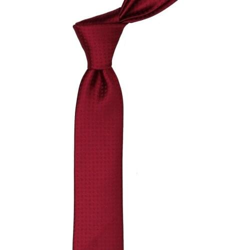 Burgundy Self-Pattern Very Slim Tie UST111
